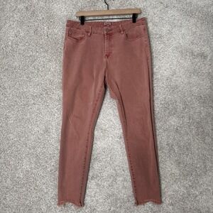 Dear John GISELE HIGH WAISTED SKINNY Jeans Salmon‎ Rust - Size 31